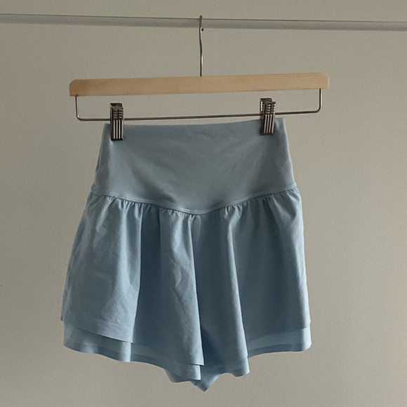 Aerie OFFLINE Real Me Crossover Flowy Short in Blue Breeze - Picture 6 of 9